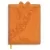 Дневник школьный "ЖИРАФ" в твёрдом переплете с поролоном А5+, 96 листов Оранжевый - фото