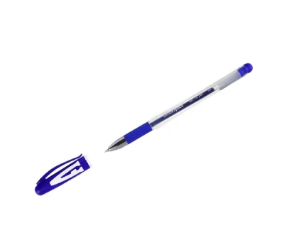 Ручка гелевая OfficeSpace "A-Gel" синяя, 0,5мм, грип, 326186 Ручка гелевая OfficeSpace "A-Gel" синяя, 0,5мм, грип, 326186 Синий - фото