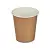 Стакан бумажный 165мл для горячего крафт, d70 50шт Коричневый - фото