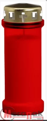 Вкладыш парафиновый к лампаде в красном пластике 173мм 107721599841  - фото