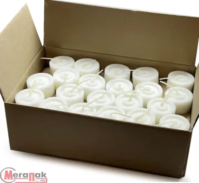 Парафиновый вкладыш, выс. 2,5см, арт. Р3065 Белый - фото