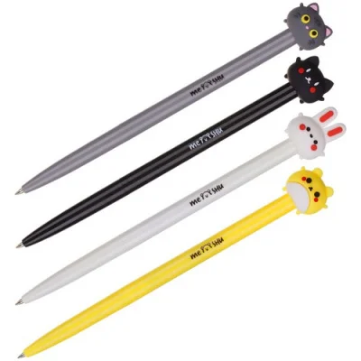 Ручка шариковая автоматическая MESHU "Cute Friends" синяя 296372 Ручка шариковая автоматическая MESHU "Cute Friends" синяя 296372  - фото