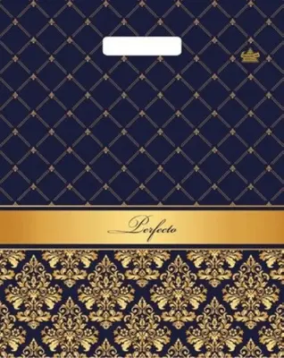 Сумка-пакет Р с прорубной ручкой 30*37 90 мк Перфекто Вензель  - фото