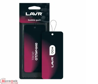 Ароматизатор картонный Bubble gum LAVR арт.Ln1772 Розовый - фото