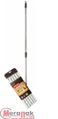 Швабра универсальная с рукояткой 120 см СТАНДАРТ серый, арт. PT9011СЕР-12 Серый - фото