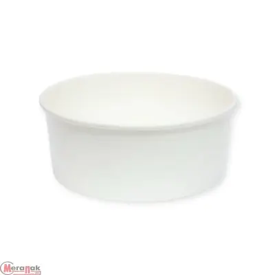 Стакан картонный для супа (салата) 750мл белый d150 1/50, арт. 2000 Белый - фото