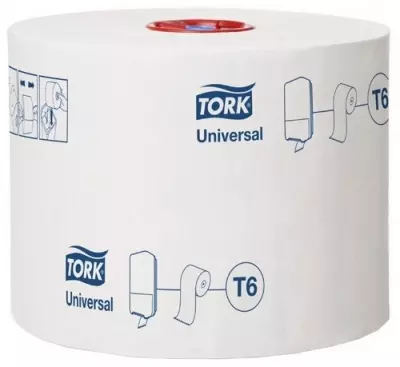 Tork Universal туалетная бумага Mid-size в миди-рулонах Т6 белая 127540 Белый - фото