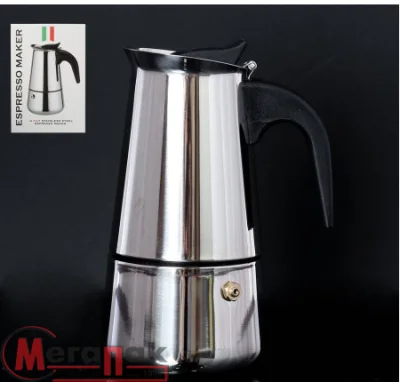 Кофеварка гейзерная 350 мл, арт. NX-4 Кофеварка гейзерная 350 мл, арт. NX-4 Серебро - фото