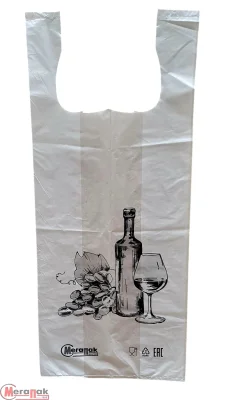 Майка-пакет 20+12*48 25мк Винный 1/100  - фото