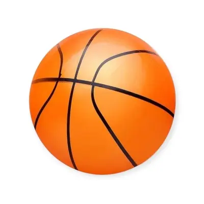 Мяч надувной PVC "Баскетбол" 22,5 см., 60 гр. (цвет микс), 00-3965 Разноцветный - фото