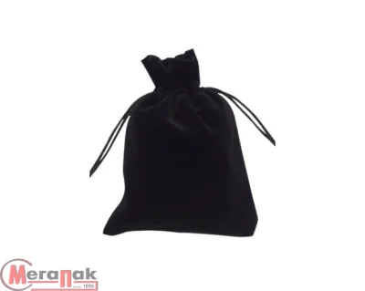 Мешки бархатные 16*42 см, черный, дизайн  № 5 (К) Черный - фото