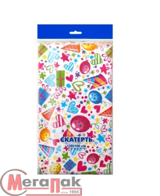 Скатерть для пикника Балаган 120*180/35 мкм, ПВД Разноцветный - фото