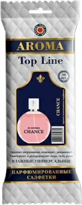 Салфетки влажные универсальные парфюмированные № 10 Chanel chance, 30 шт  - фото