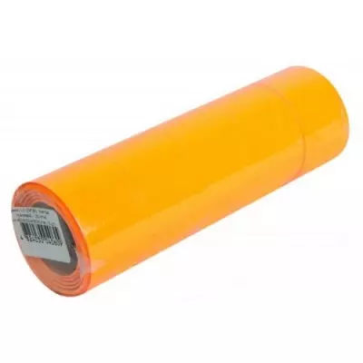 Этикет-лента 25*36мм оранжевая по 600 шт/рул, 5 рул Оранжевый - фото