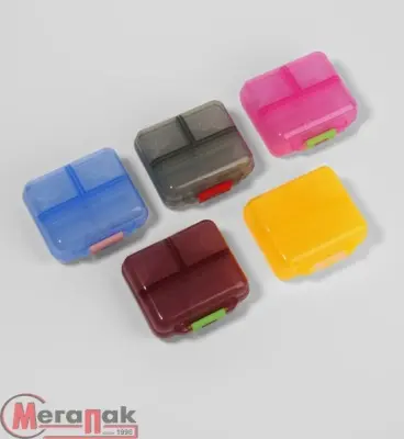 Таблетница «Трансформер», 7.5×6.5×3.5 см, 7 секций, МИКС, 3734588 (2) Микс - фото