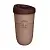 Стакан для напитков с рельефом, крышкой «Coffee & Tea» 550мл (коричневый) Коричневый - фото