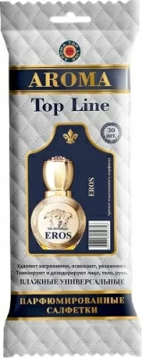 Салфетки влажные универсальные парфюмированные № 19 Eros Versace, 30 шт  - фото