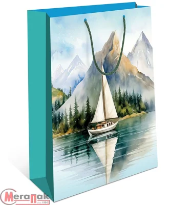 Пакет подар.бум ламин. 180*223*100 в ас-те 0192.372/383/389/395/398/405/417/419/427 Микс - фото