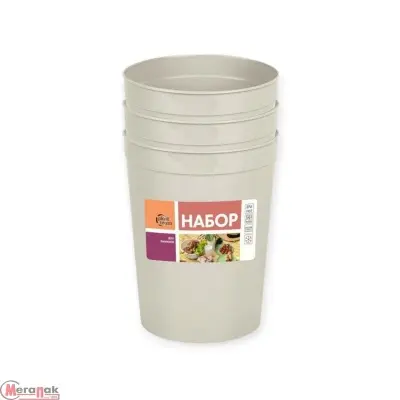 Набор для пикника Plast Team стаканы 3шт молочный, PT404912000 (11) Молочный - фото