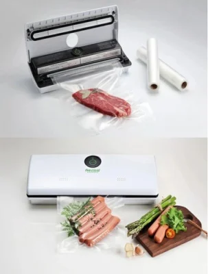 Пакет вакуумный в рулоне с ребристой стороной 250мм*5м РА/РЕ BD2505 Прозрачный - фото