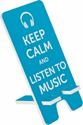 Подставка для телефона 9*19см "Listen to music" Голубой - фото