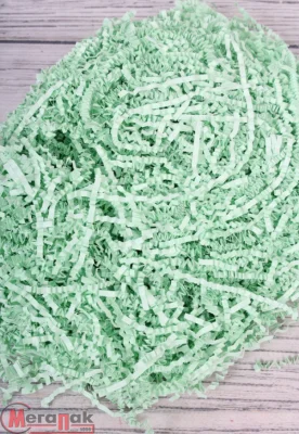 Наполнитель волнистый для коробок О19 Салатовый 100 гр/уп 200т.м.Н7078ВЛ-сал Салатовый - фото