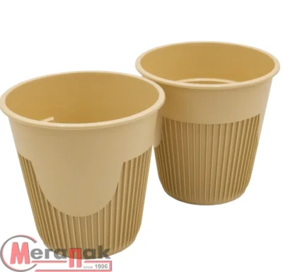 Стакан д/горячего 250мл ПП Крафт 1/13 Д80  Бежевый - фото