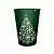 Стакан бумажный 350мл для горячего Новый Год Зеленый 50шт Зеленый - фото