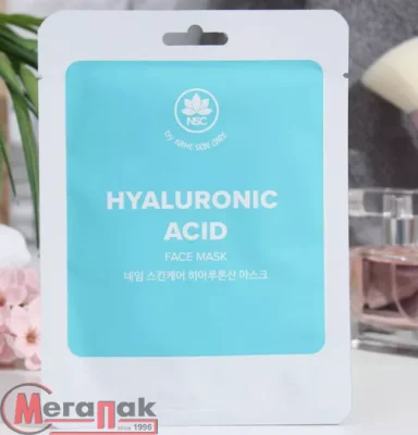 Маска тканевая д/лица NSC Гиалуроновая кислота 22г, *5*100  - фото