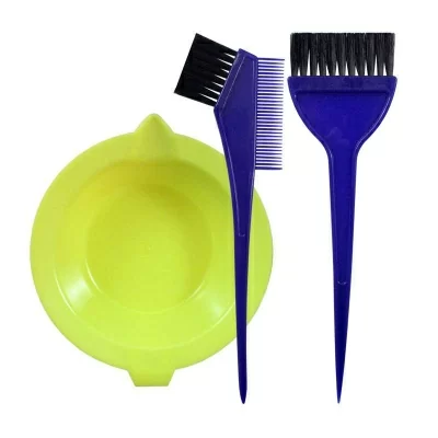 Набор для окраски волос Lei (ванночка+2 кисти), цвет ассорти  - фото