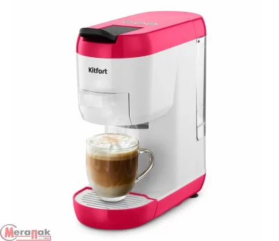 Кофеварка "3 в 1" КТ-7405 Малиновый - фото