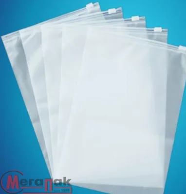 Пакет ПВД с бегунком 80 мкм 25*30 матовые, 1/10  - фото