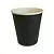 Стакан бумажный д/гор двуслойный 250 мл Waffle Black черн 25шт Черный - фото