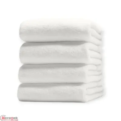 Полотенце махровое 400 г/м2  70*140, 024-белый, H 70-140 BT Белый - фото