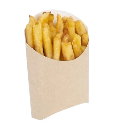 Коробка д/фри 80/120*53*82/135 OSQ FRY L (50/700) Коричневый - фото