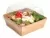 Коробка картонная для гамбургера 141*141*90 ECO Prizma 550 с крышкой, 10 шт  - фото