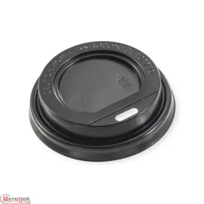 Крышка для стакана бум. 100-120мл. D62 черная 25шт Черный - фото