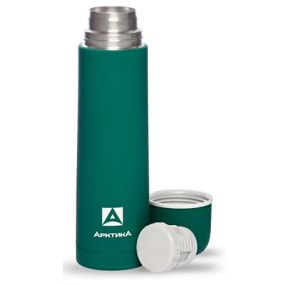 Термос питьевой вакуумный бытовой "Арктика" зеленый, 750 мл Зеленый - фото