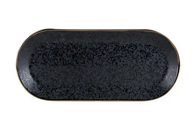 Блюдо овальное ELITE BLACK, 25 см Черный - фото