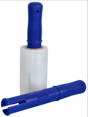 Диспенсер-ручка для минироллов 41*165мм стрейч-пленки, арт. ЛМ-00013488 Синий - фото