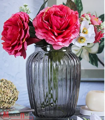 Ваза "Луана 1" серый 92-021-20 см., арт. 4840158244 Серый - фото