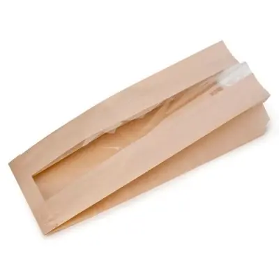 Пакет бумажный с окном(180*60*420) корич.1/100 БП-00002410 Пакет бумажный с окном(180*60*420) корич.1/100 БП-00002410 Коричневый - фото