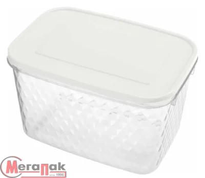 Контейнер для замораживания и хранения продуктов "КРИСТАЛЛ" 1,7 л (Белый), арт. 433142016 Контейнер для замораживания и хранения продуктов "КРИСТАЛЛ" 1,7 л (Белый), арт. 433142016 Белый - фото