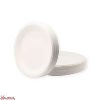 Тарелка эко круглая d18  P101B 1/50 Белый - фото