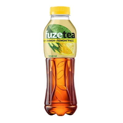 Чай холодный черный FUZE TEA (Фьюзти), лимон - лемонграсс, 0,5 л  - фото