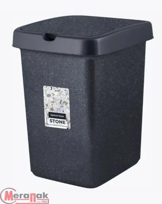 Контейнер для мусора Stone 25 л темный камень, арт. SC460511026  - фото