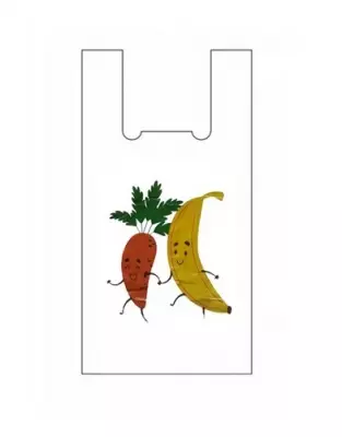 Майка-пакет 30*8*57 «Морковь-Банан» 16 мкр, 100 шт  - фото