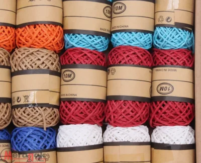 Шнур декоративный бумажный 7м, 12шт в упаковке, 1200шт в коробке, арт. ЛС22536-10  - фото