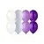 Шар латексный BELBAL (14''/36см) В 105 Пастель ассорти Лиловая гамма 12шт (1) Лиловый - фото