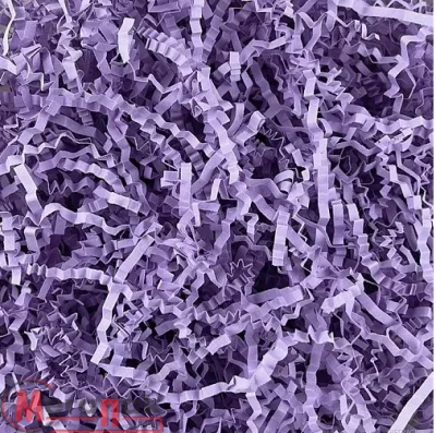Наполнитель волнистый для коробок О14 Фиолетовый 100 гр/уп 200т.м, Н7078ВЛ-фиол Фиолетовый - фото